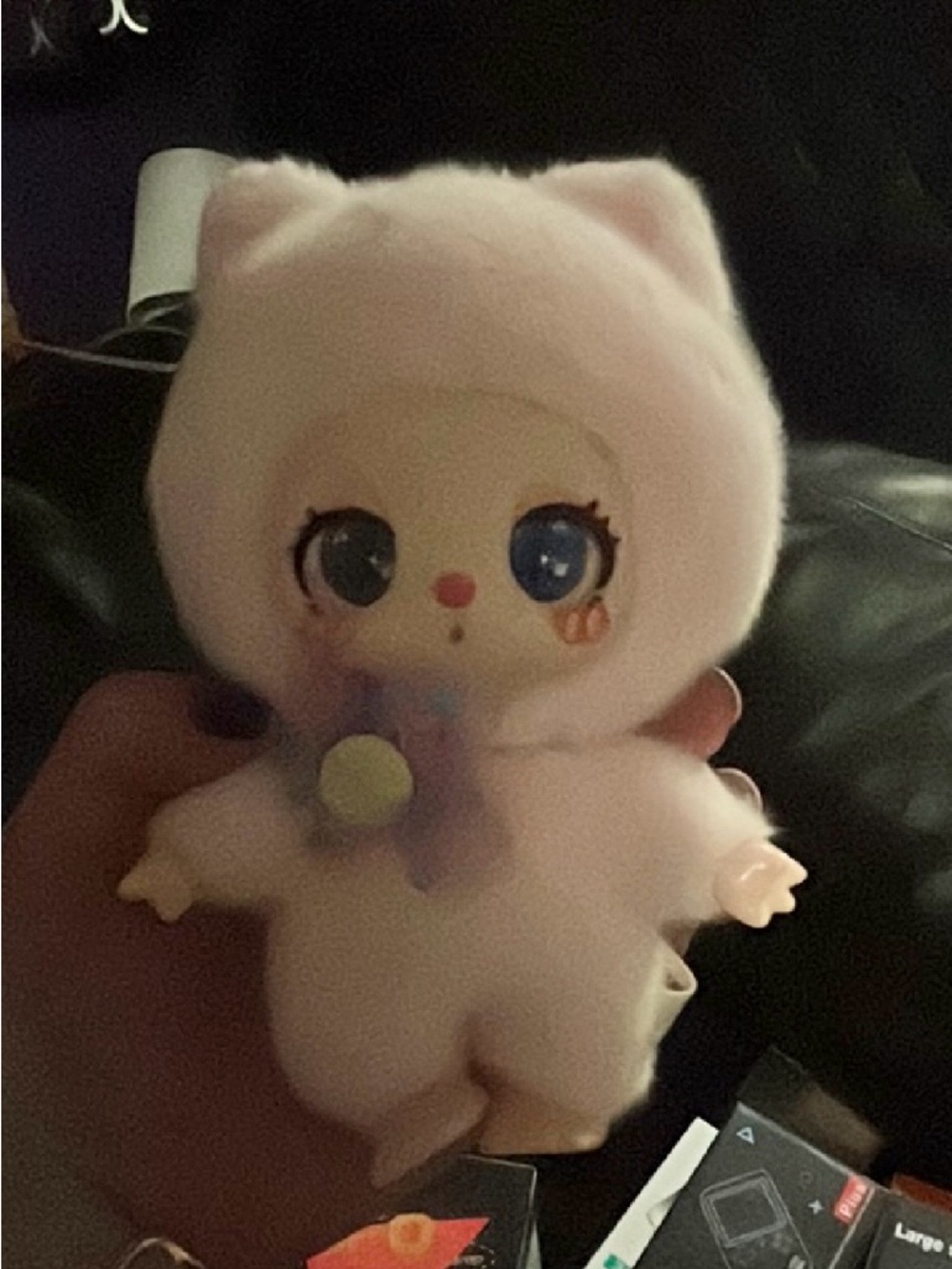 New Plush baby three cat w/box